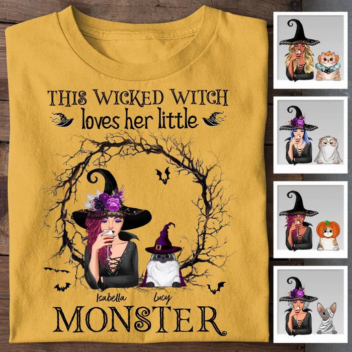 This Wicked Witch Loves Her Little Monsters Personalized T-Shirt TS-NB1790