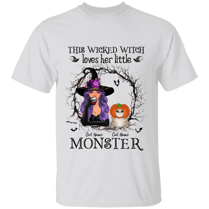 This Wicked Witch Loves Her Little Monsters Personalized T-Shirt TS-NB1790