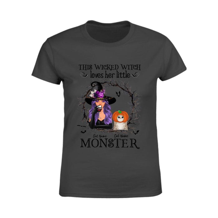 This Wicked Witch Loves Her Little Monsters Personalized T-Shirt TS-NB1790