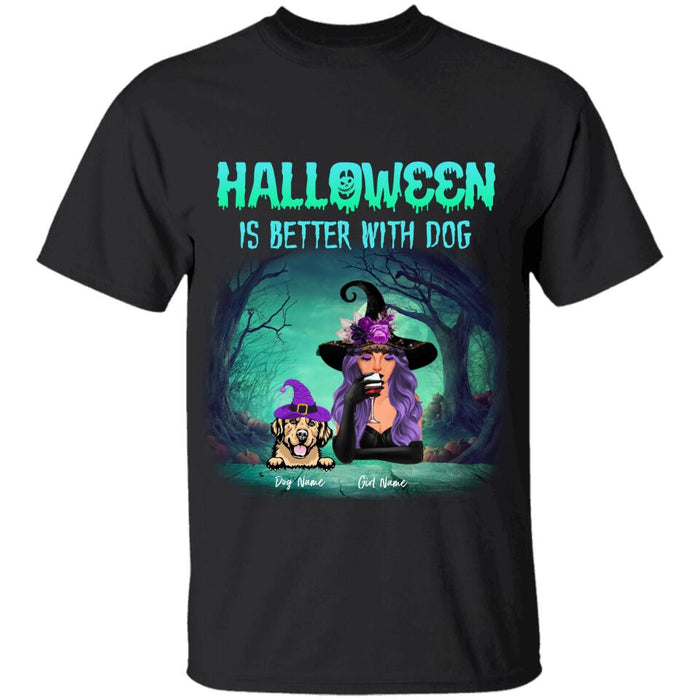 Halloween Is Better With My Dogs Personalized T-shirt TS-NB1796