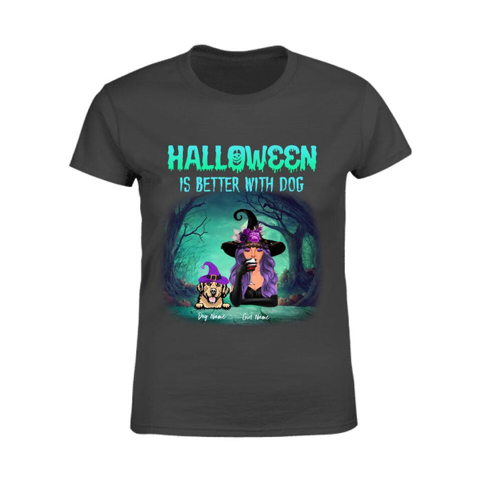 Halloween Is Better With My Dogs Personalized T-shirt TS-NB1796