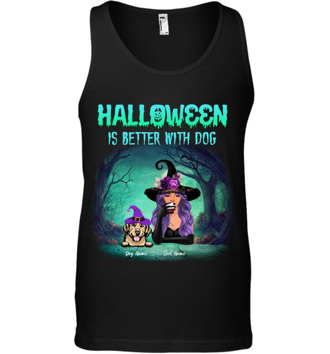 Halloween Is Better With My Dogs Personalized T-shirt TS-NB1796