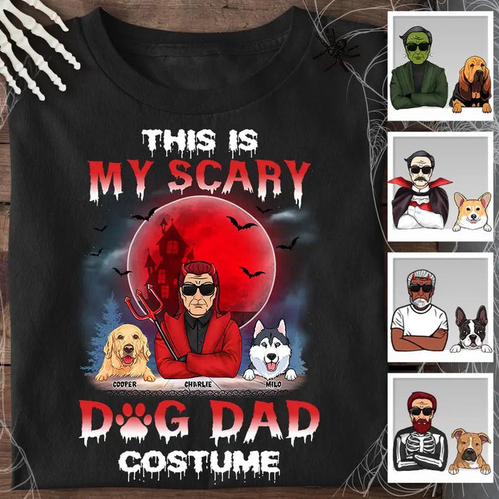 This Is My Scary Dog Dad Costume Personalized T-shirt TS-NB1808