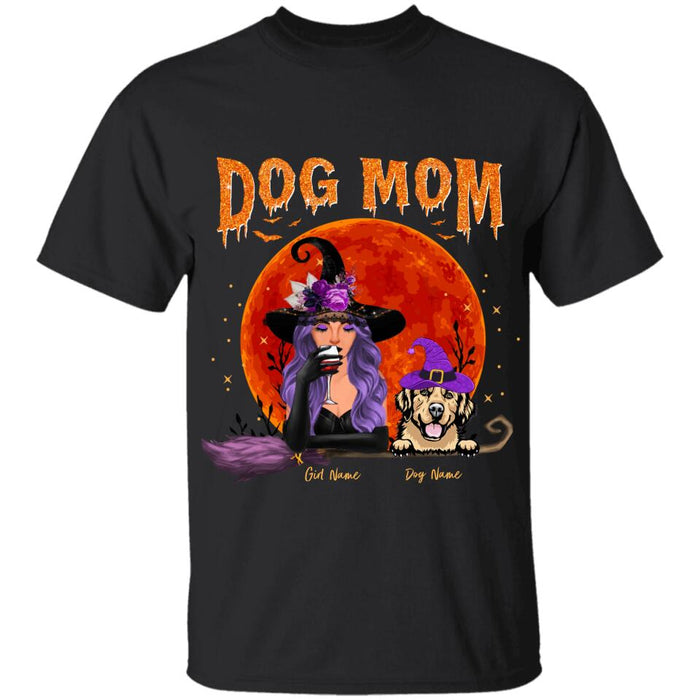 Spooky Dog Mom Personalized T-shirt TS-NB1762