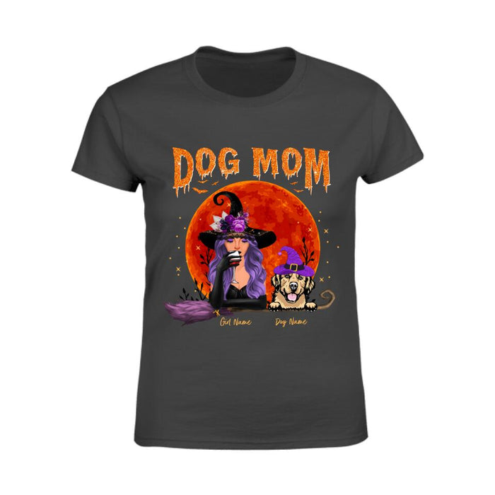 Spooky Dog Mom Personalized T-shirt TS-NB1762