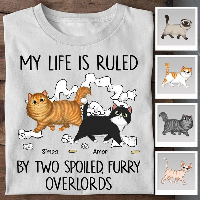 Ruled By A Spoiled Furry Overlord Personalized T-Shirt TS-NB1825