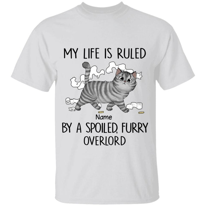 Ruled By A Spoiled Furry Overlord Personalized T-Shirt TS-NB1825