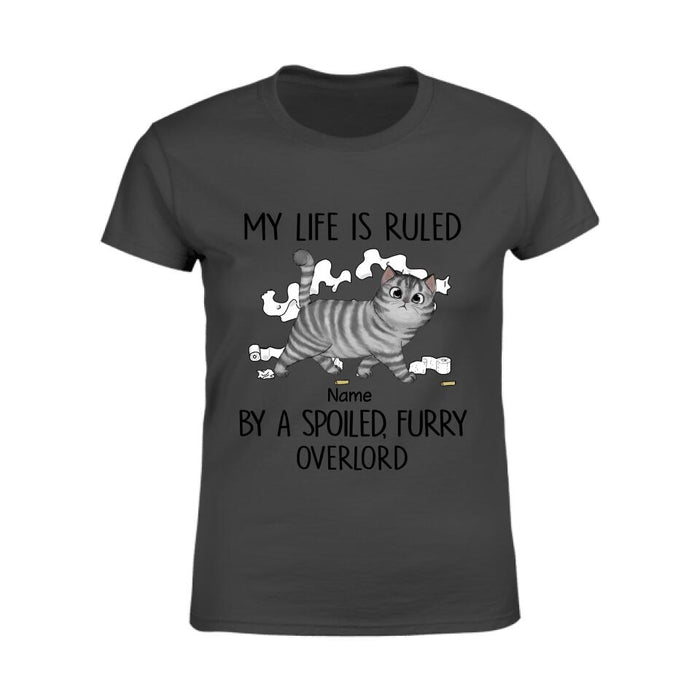 Ruled By A Spoiled Furry Overlord Personalized T-Shirt TS-NB1825