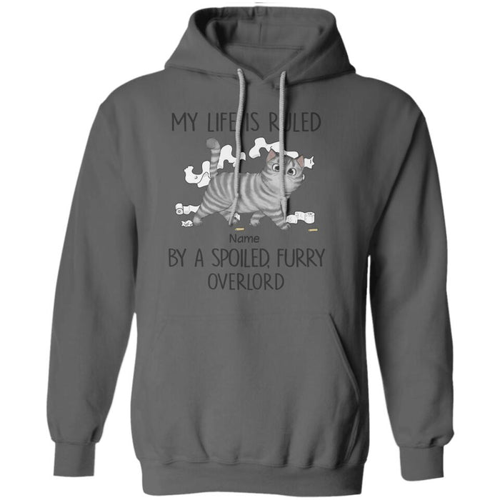 Ruled By A Spoiled Furry Overlord Personalized T-Shirt TS-NB1825