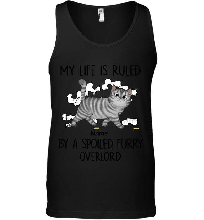 Ruled By A Spoiled Furry Overlord Personalized T-Shirt TS-NB1825