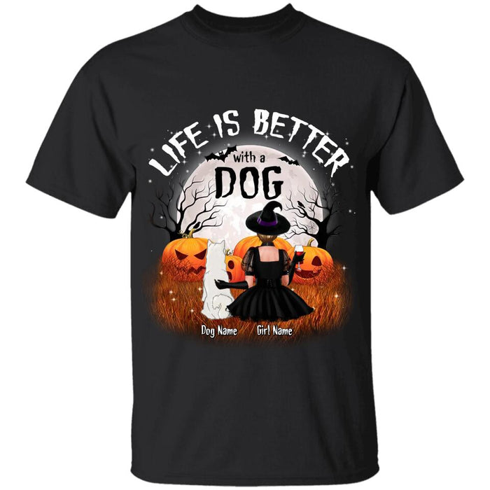 Halloween Is Better With Dogs Personalized T-shirt TS-NB1813