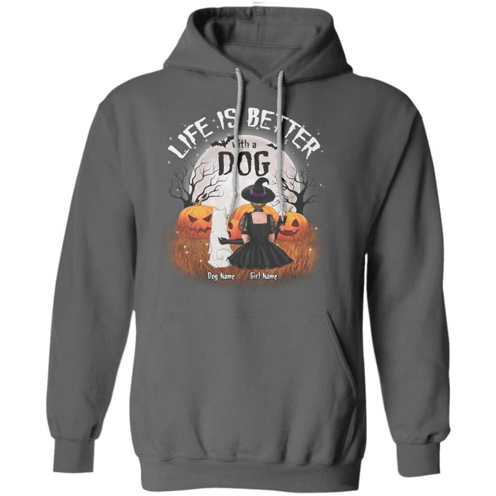 Halloween Is Better With Dogs Personalized T-shirt TS-NB1813