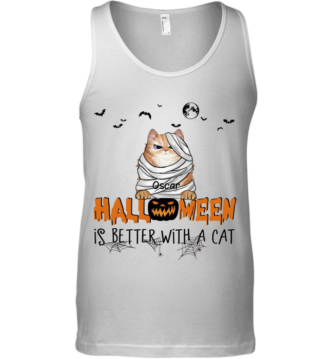 Halloween Is Better With Cats Personalized T-shirt TS-NB1829