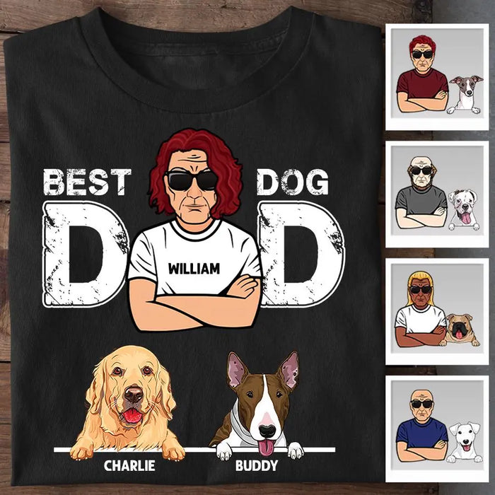 Best Dog Dad Personalized T-shirt TS-NB1833