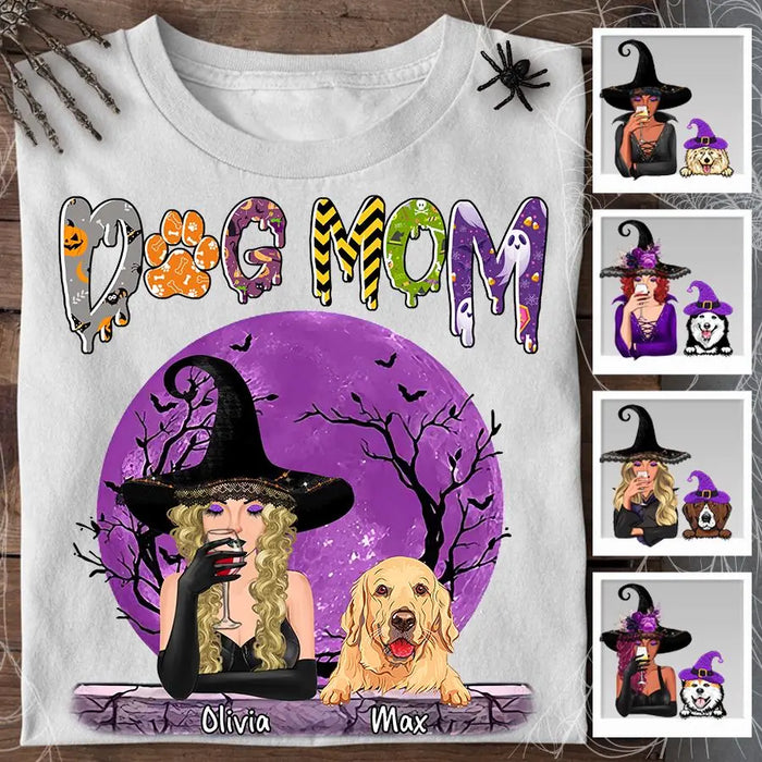 Spooky Dog Mom Personalized T-shirt TS-NB1822