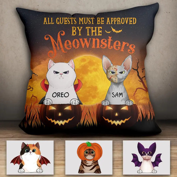 Beware Of The Meownster Personalized Pillow P-NB1804