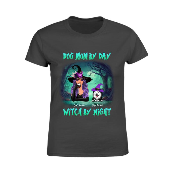 Dog Mom By Day Witch By Night Personalized T-shirt TS-NB1831