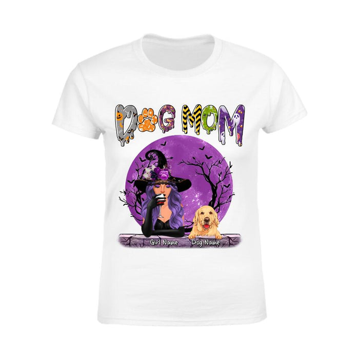 Spooky Dog Mom Personalized T-shirt TS-NB1822