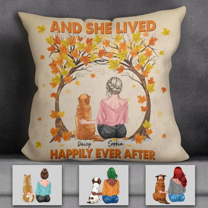 And She Lived Happily Ever After Personalized Pillow P-NB1840