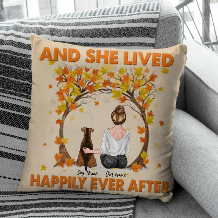 And She Lived Happily Ever After Personalized Pillow P-NB1840