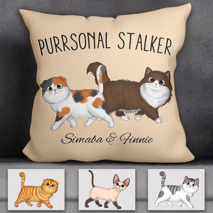 Purrsonal Stalker Personalized Pillow P-NB1849