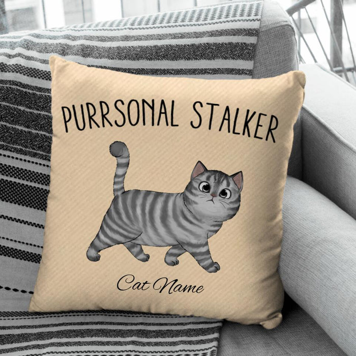 Purrsonal Stalker Personalized Pillow P-NB1849