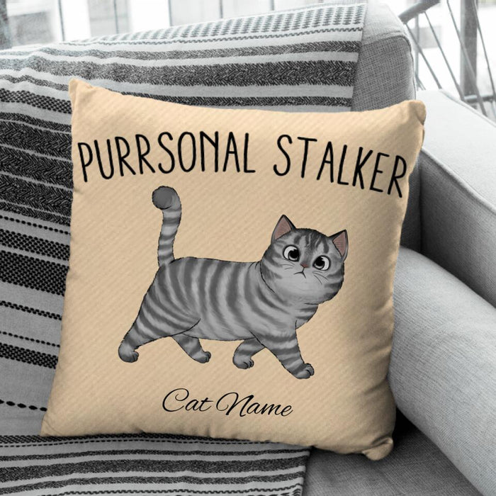 Purrsonal Stalker Personalized Pillow P-NB1849