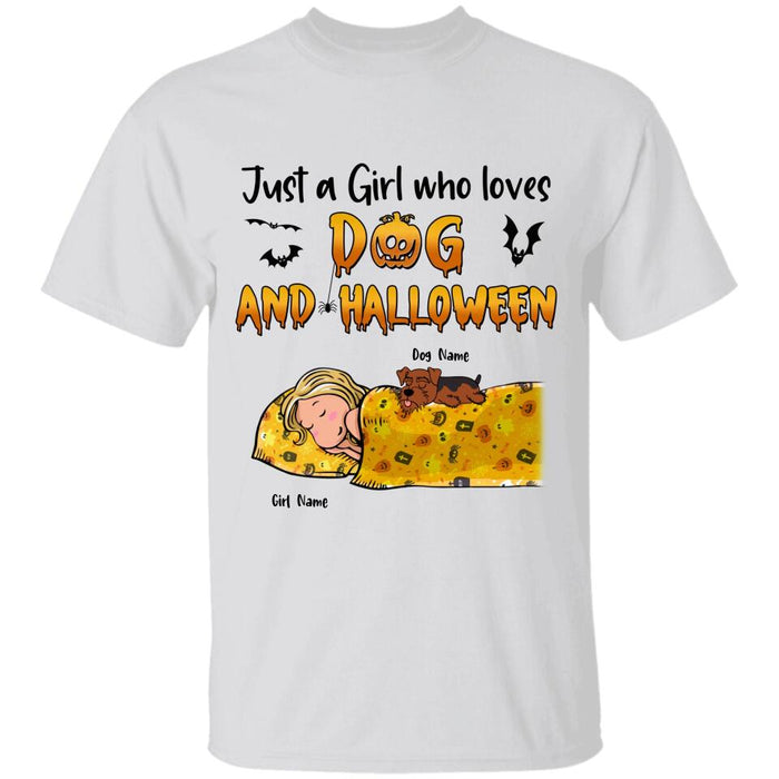 Just A Girl Who Loves Dogs And Halloween Personalized T-Shirt TS-TT1869