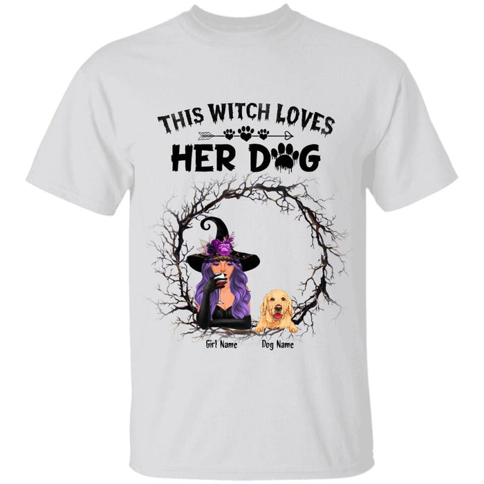 This Witch Loves Her Dog Personalized T-shirt TS-NB1872