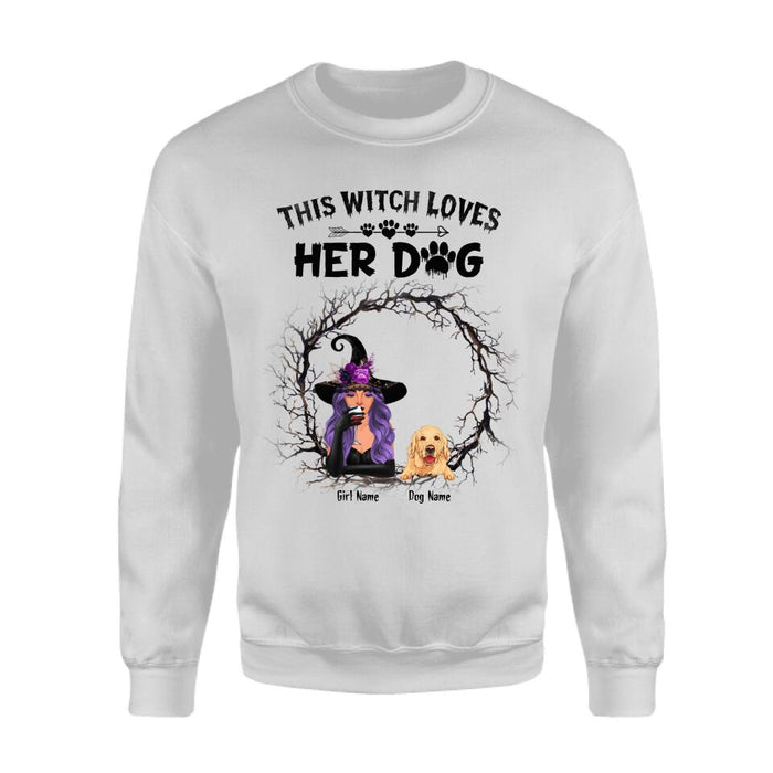 A girl, her dogs and her bronco dog, cat personalized T-Shirt TS-HR138 —  CUSTOMA2Z