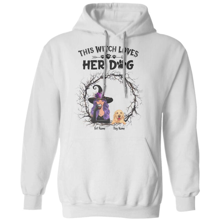 This Witch Loves Her Dog Personalized T-shirt TS-NB1872