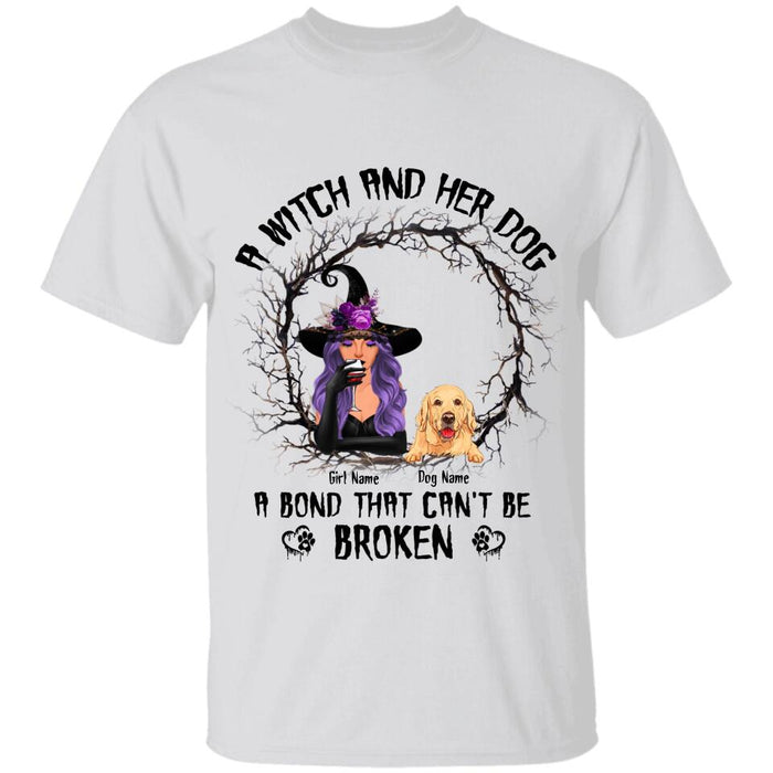 A Witch And Her Dog Personalized T-shirt TS-NB1873