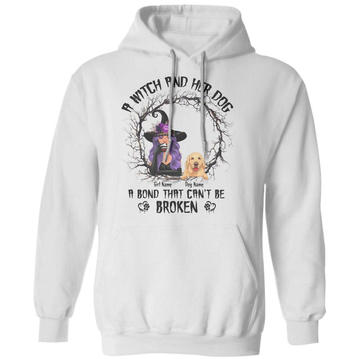 A Witch And Her Dog Personalized T-shirt TS-NB1873