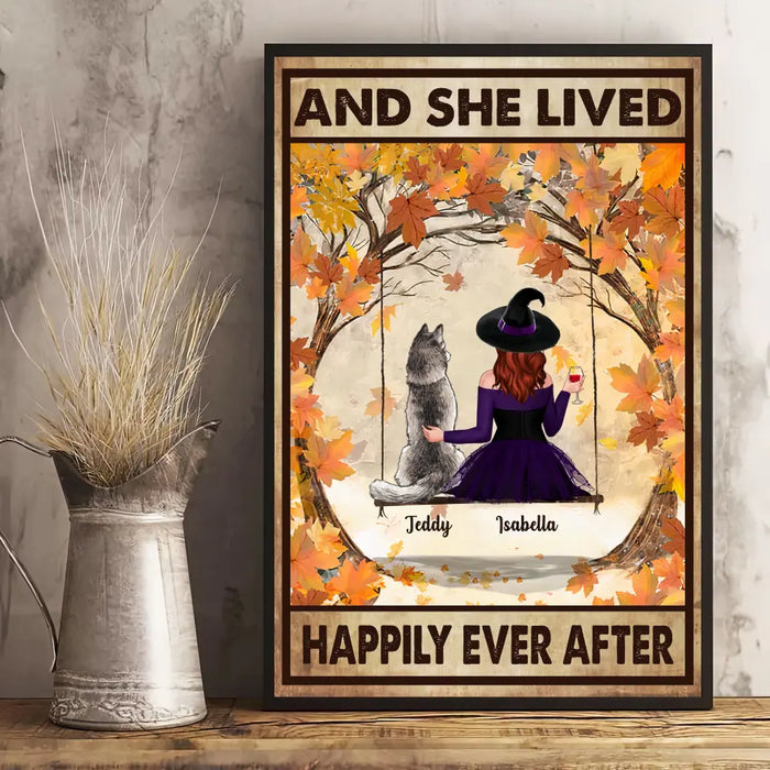 And She Lived Happily Ever After Personalized Poster  P-NB1847