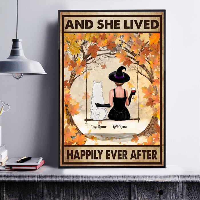 And She Lived Happily Ever After Personalized Poster  P-NB1847