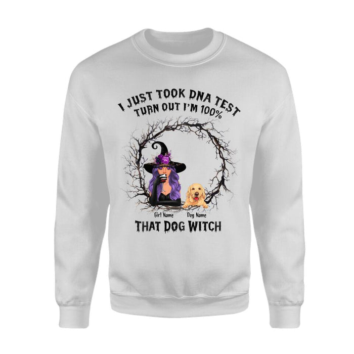 I Just Took DNA Test Turn Out I'm 100% That  Dog Witch  Personalized T-shirt TS-NB1876