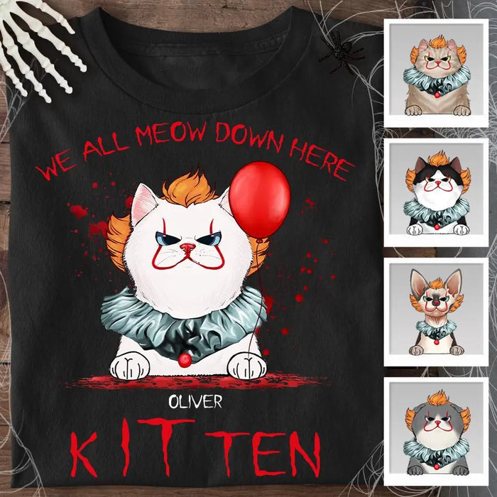 We All Meow Down Here Personalized T-shirt TS-NB1905