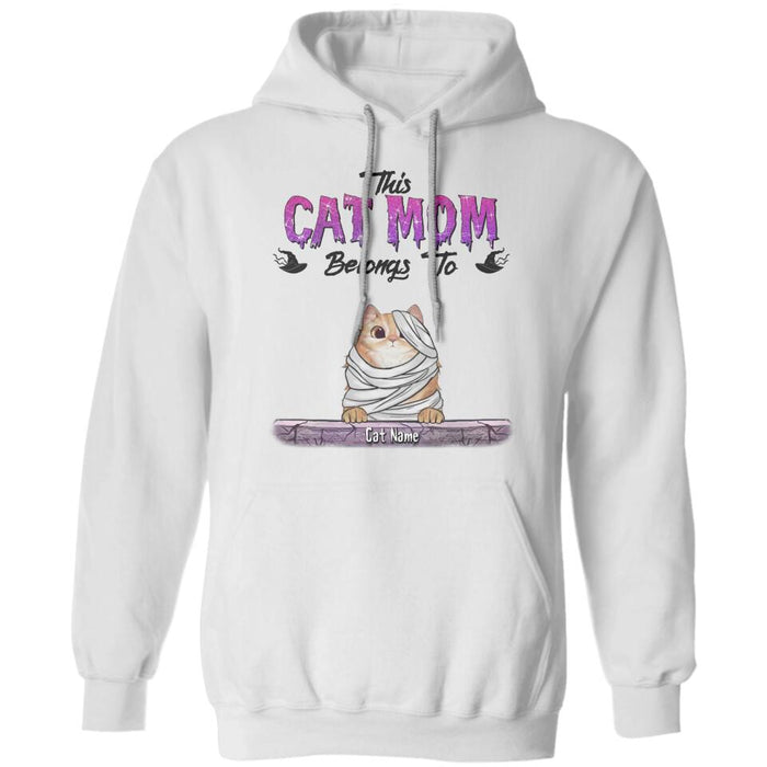 This Cat Mom Belongs To Personalized T-shirt TS-NB1903