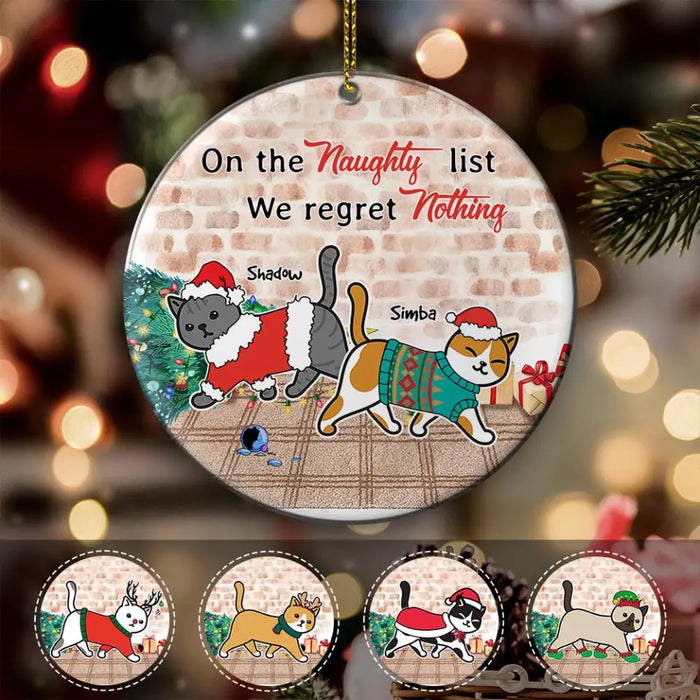 Double Trouble Personalized Circle Ornament O-NB1907