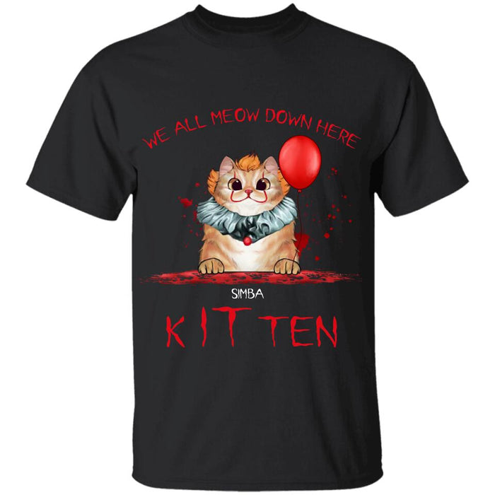 We All Meow Down Here Personalized T-shirt TS-NB1905