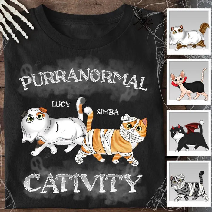 Fluffy Cat Purranormal Cativity Personalized T-shirt TS-NB1927