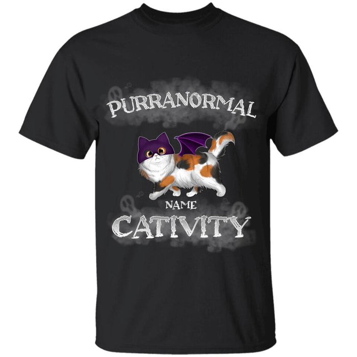 Fluffy Cat Purranormal Cativity Personalized T-shirt TS-NB1927