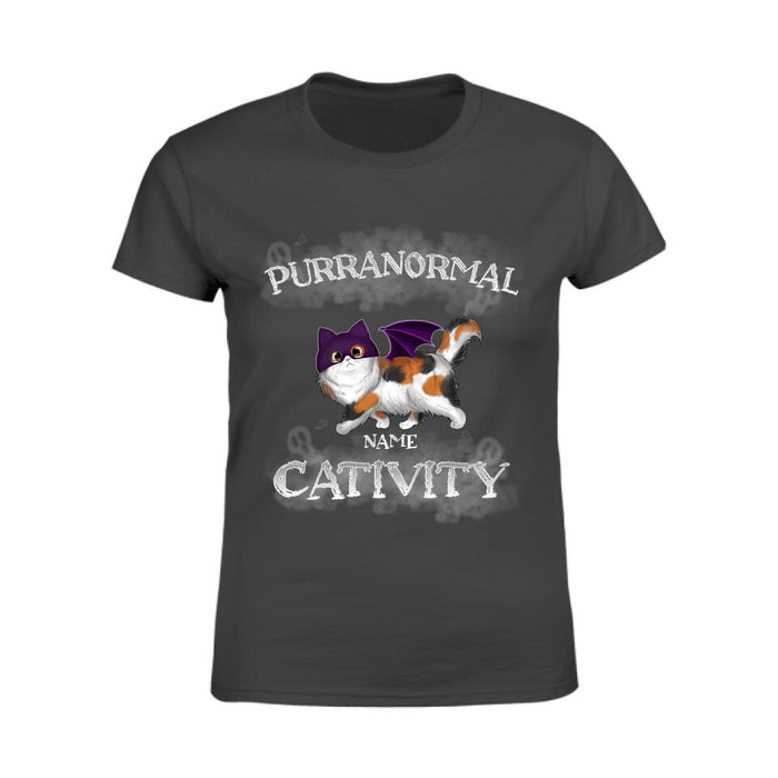 Fluffy Cat Purranormal Cativity Personalized T-shirt TS-NB1927