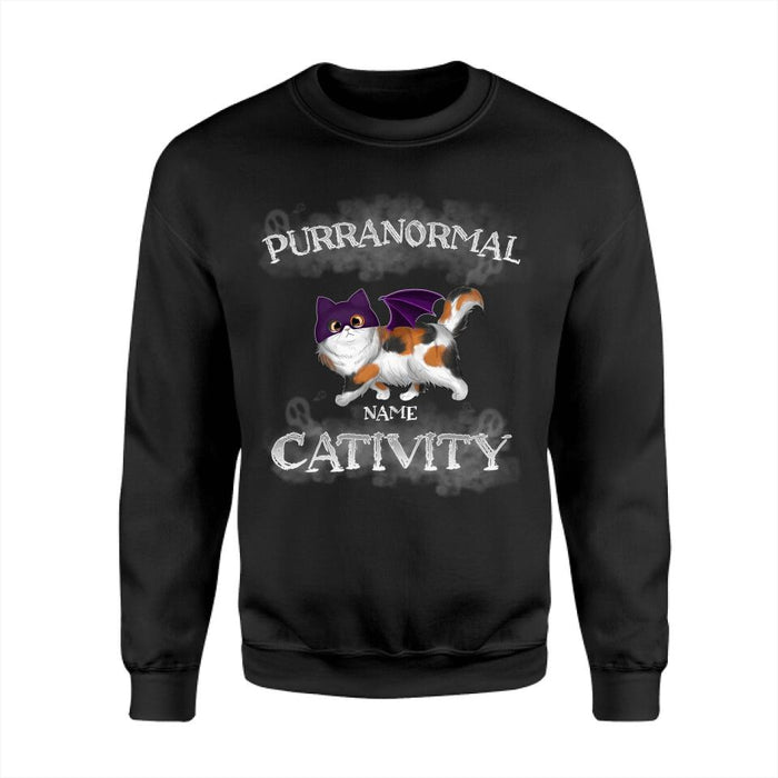 Fluffy Cat Purranormal Cativity Personalized T-shirt TS-NB1927