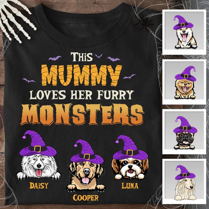 This Mummy Loves Her Furry Monster Personalized T-shirt TS-NB1944