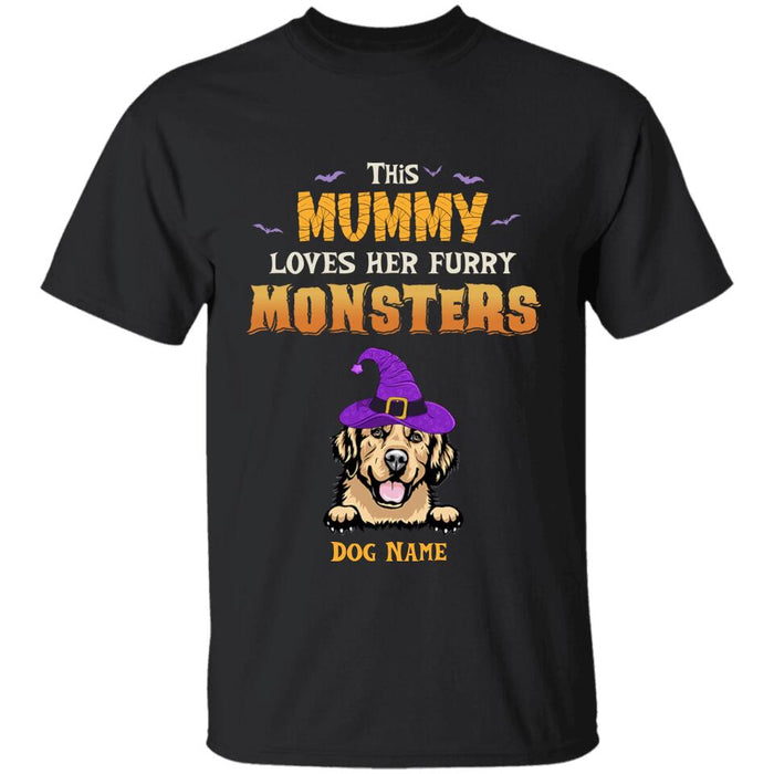 This Mummy Loves Her Furry Monster Personalized T-shirt TS-NB1944