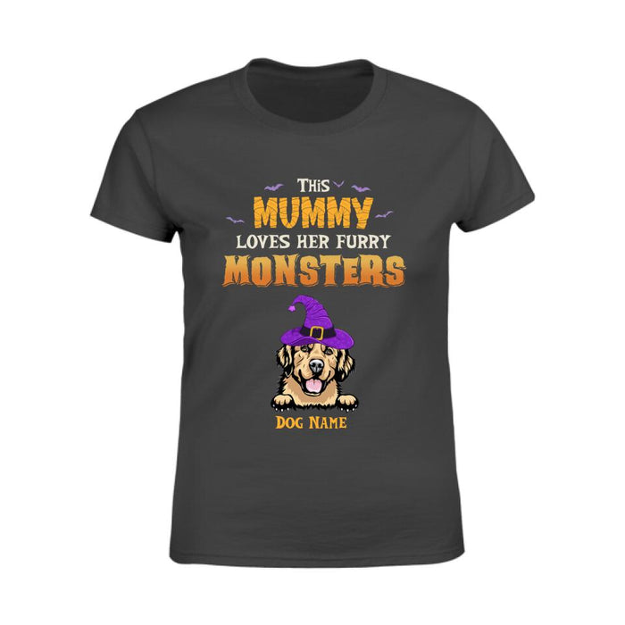 This Mummy Loves Her Furry Monster Personalized T-shirt TS-NB1944