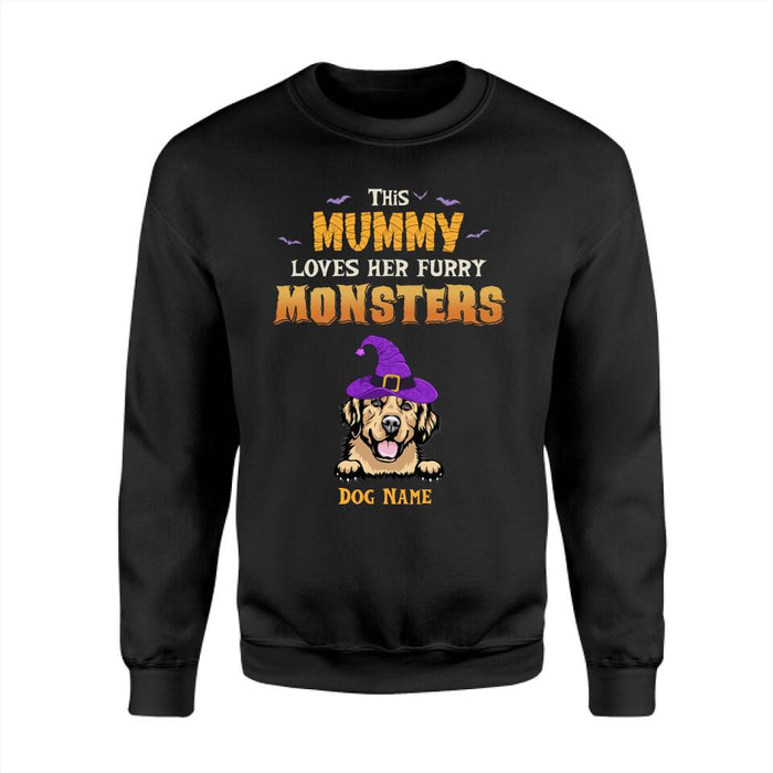 This Mummy Loves Her Furry Monster Personalized T-shirt TS-NB1944