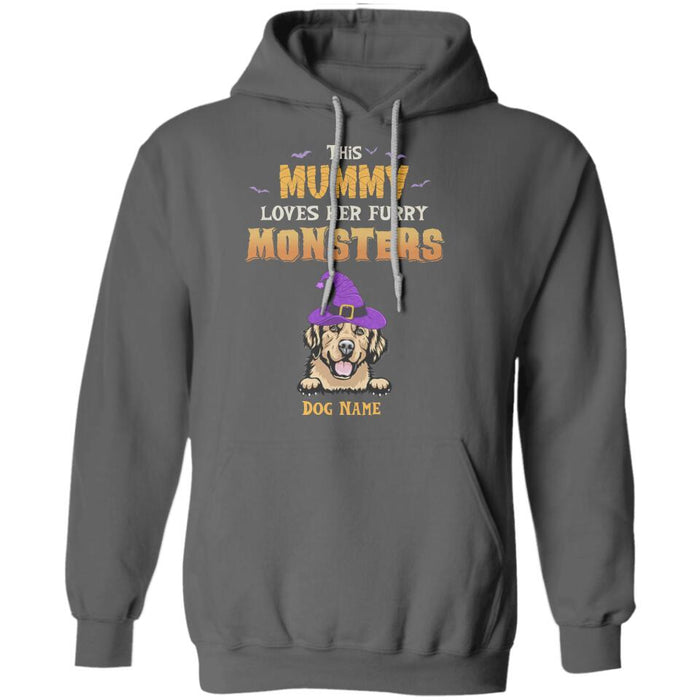 This Mummy Loves Her Furry Monster Personalized T-shirt TS-NB1944