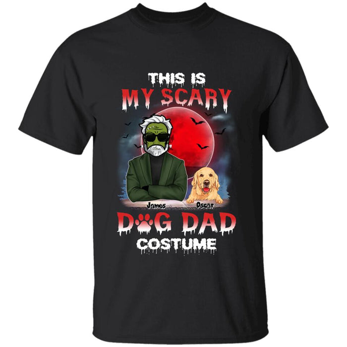 This Is My Scary Dog Dad Costume Personalized T-shirt TS-NB1808